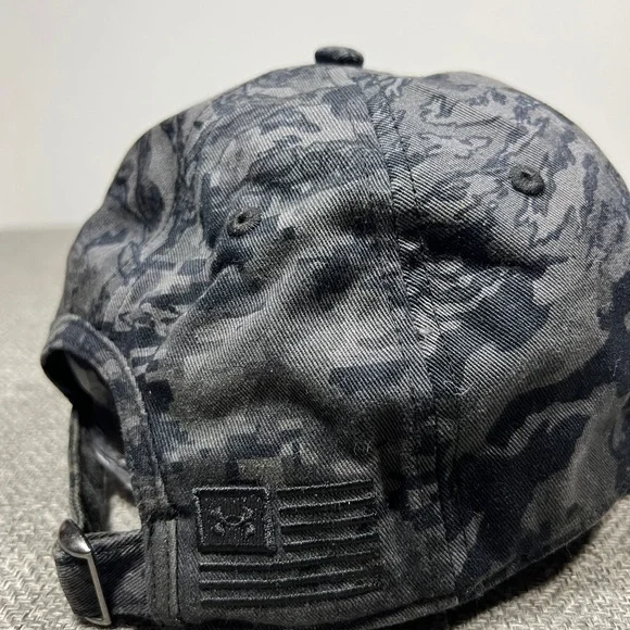 Under Armour Men's Freedom Cap / Hat Adjustable Strapback Urban Camo Black/Grey - Picture 4 of 9